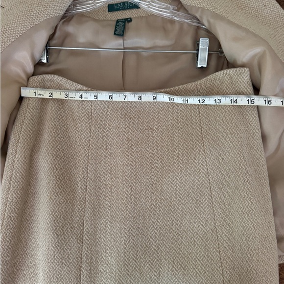 Lauren Ralph Lauren Petites Wool Blazer & Skirt Set - Picture 11 of 12